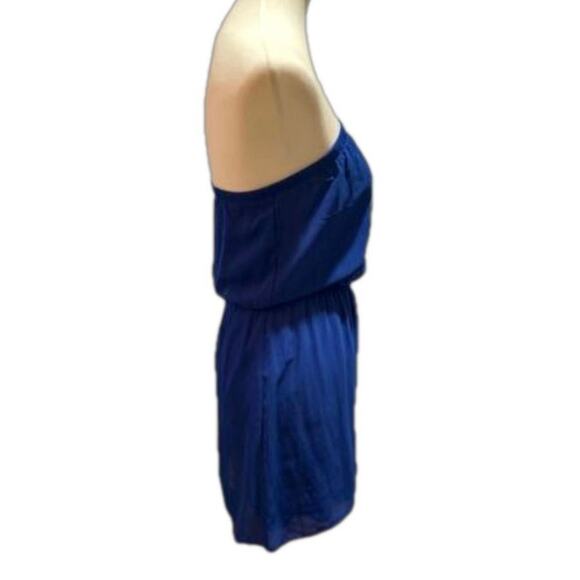 ⭐️ Express Chiffon Strapless Blue Dress Summer Lightweight Sleeveless Colorful - Picture 4 of 9